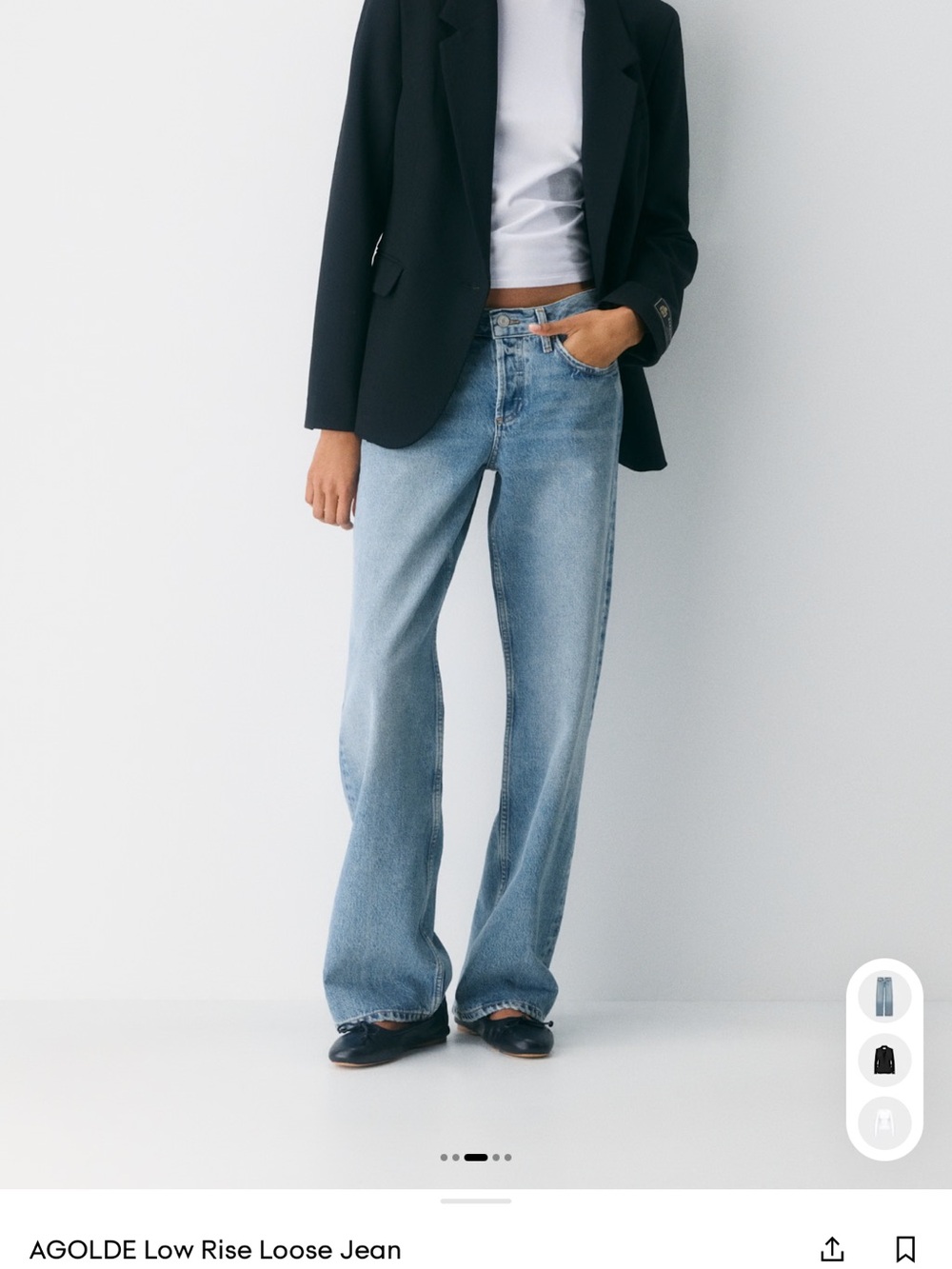 Agolde Low Rise Loose Jeans
